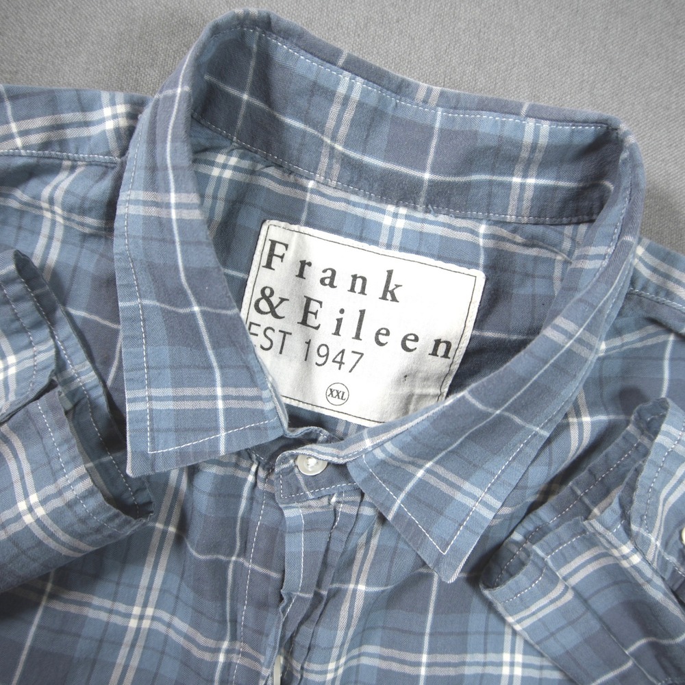 Frank & Eileen Paul Plaid Long Sleeve Men Button Down Shirt XXL Coastal USA